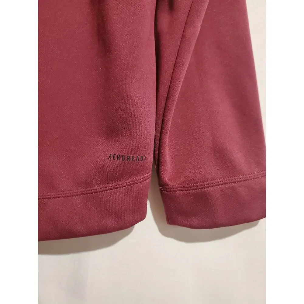 Adidas Mens Aeroready Fleece Lined Zip Hoodie Jacket Size XL Hooded Sweatshirt